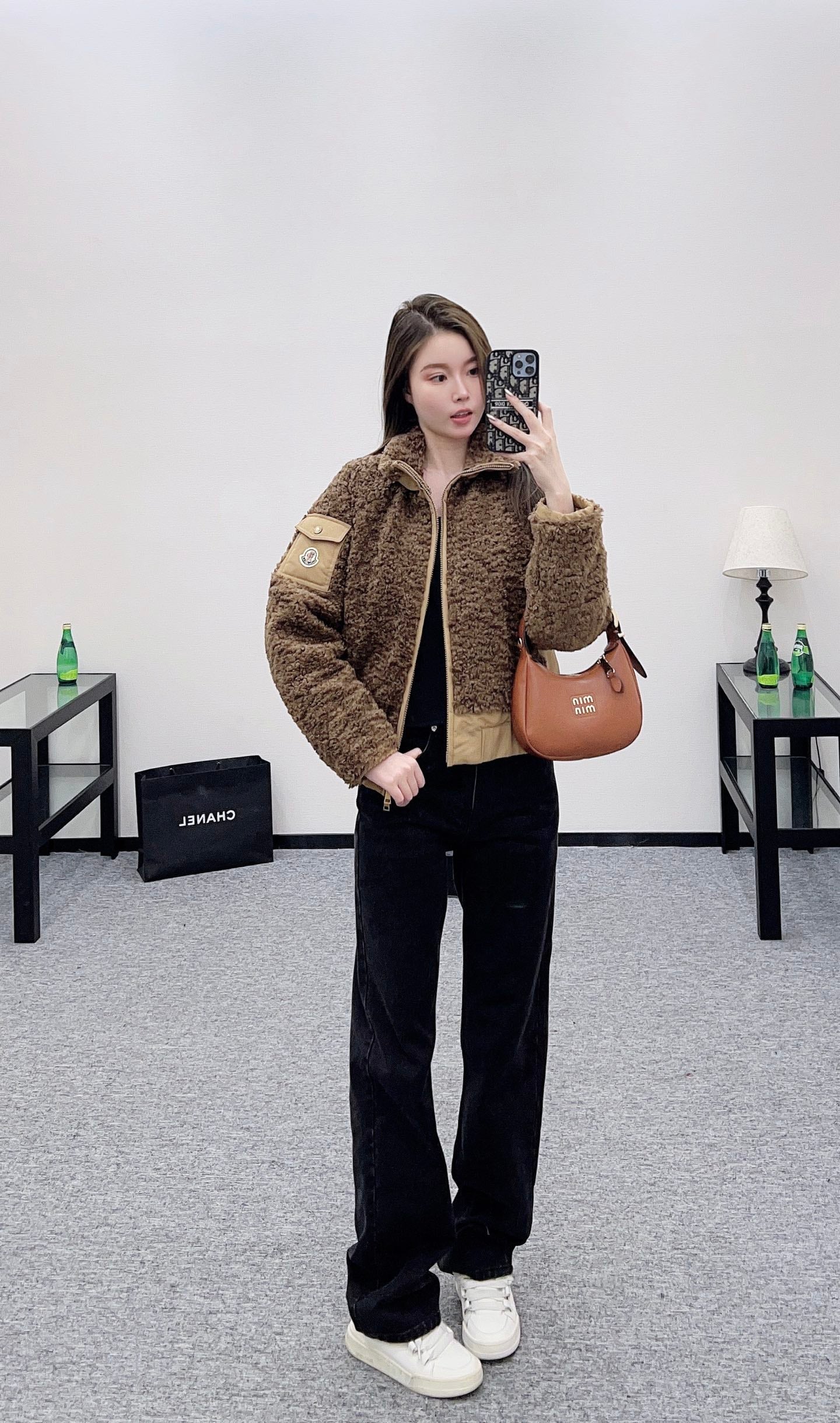 25 Teddy plush zipper down jacket