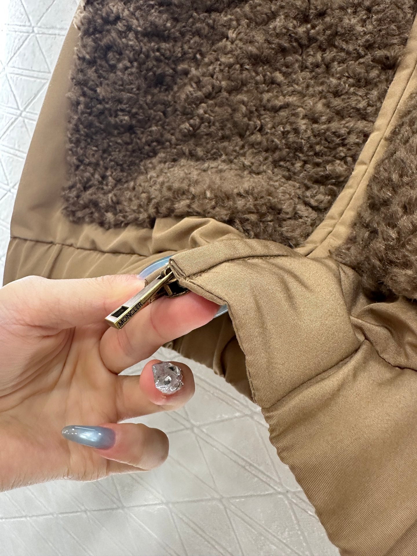 25 Teddy plush zipper down jacket