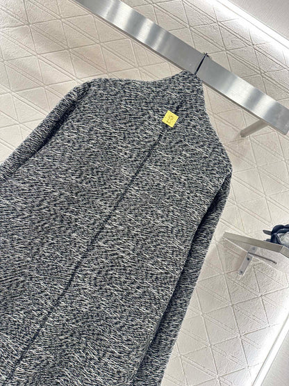 25 Collar cocoon shaped long coat