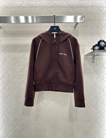 25 Hooded jacket and short skirt set