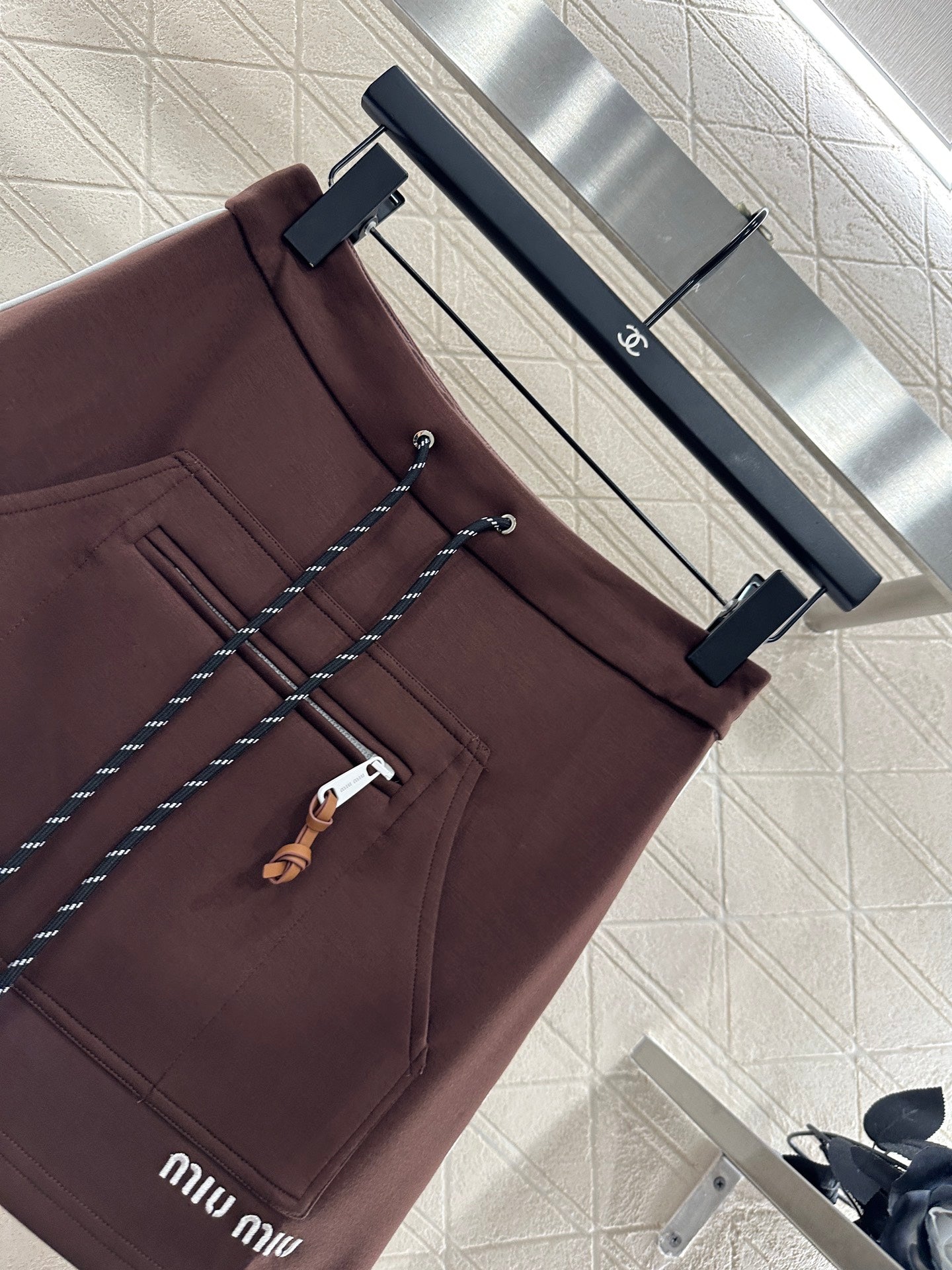 25 Hooded jacket and short skirt set