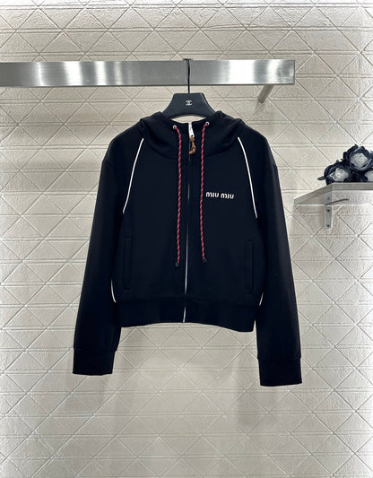 25 Hooded jacket and short skirt set