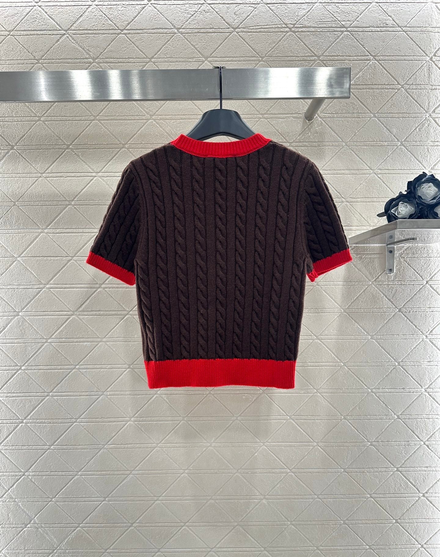 25 Fried Dough Twists letter knitting wool short sleeve