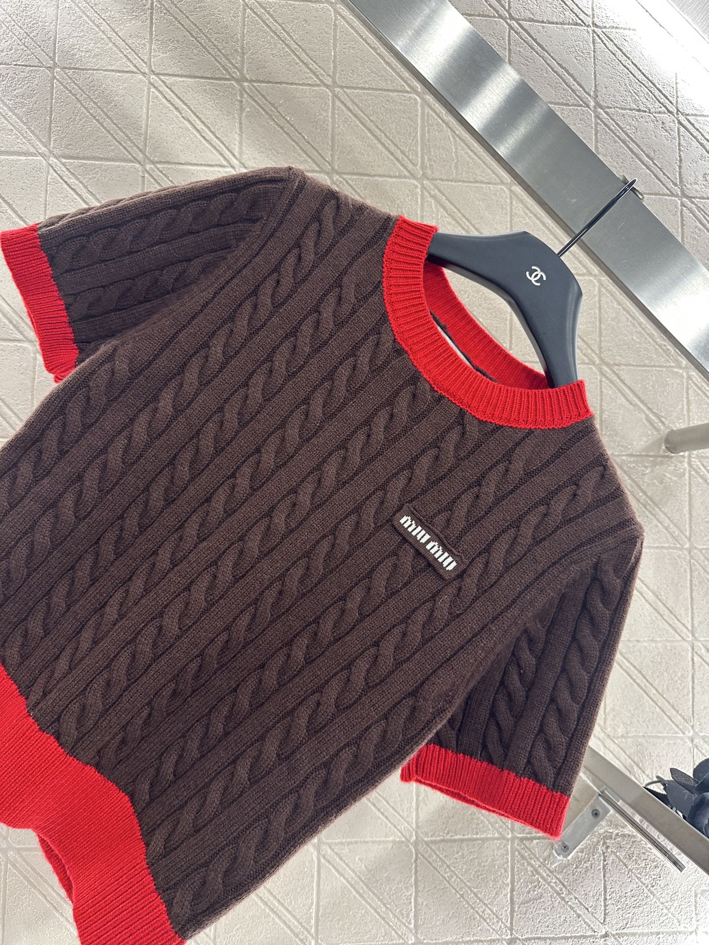 25 Fried Dough Twists letter knitting wool short sleeve