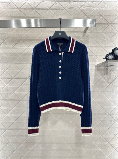 25 Collar Knitted Top, Short Skirt, Cashmere Set