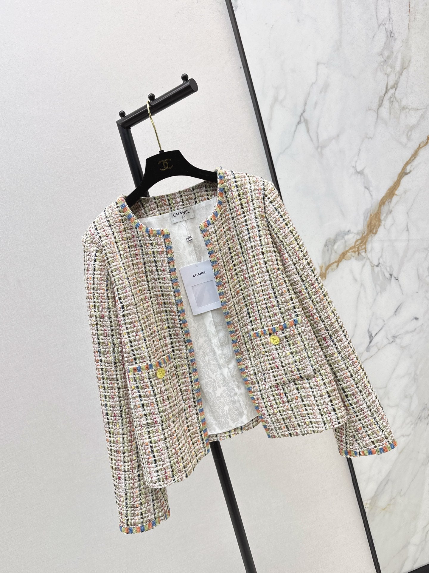 25 New woven woolen woolen woolen coat