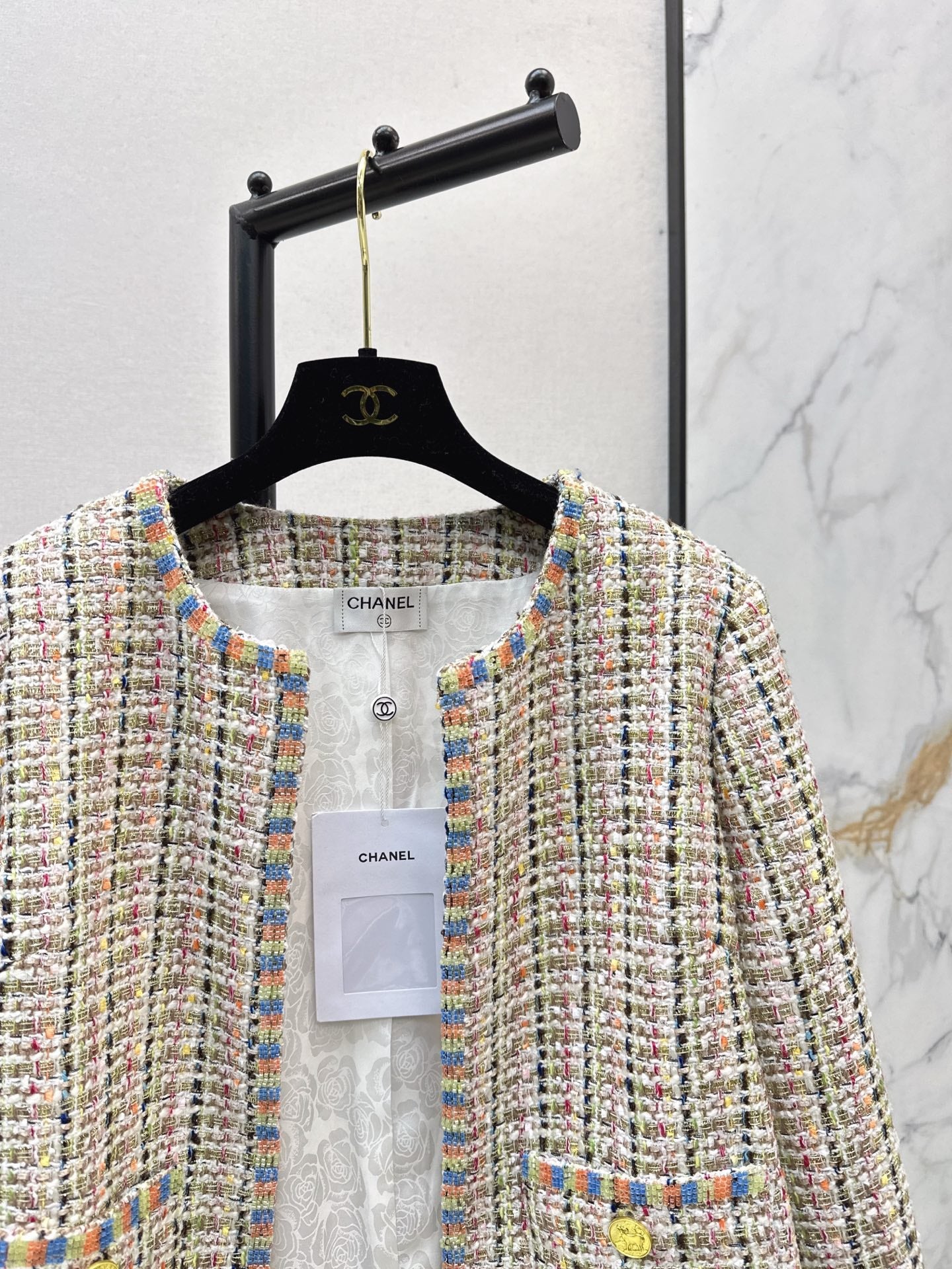 25 New woven woolen woolen woolen coat