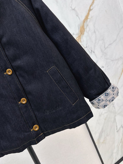 25 New collar denim cotton jacket