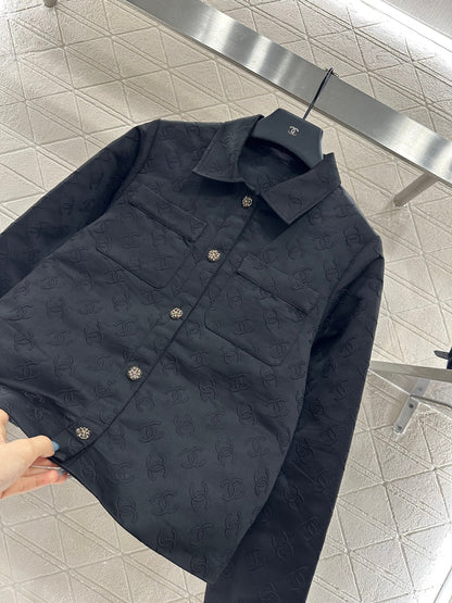 25 Jacquard jacket shorts set