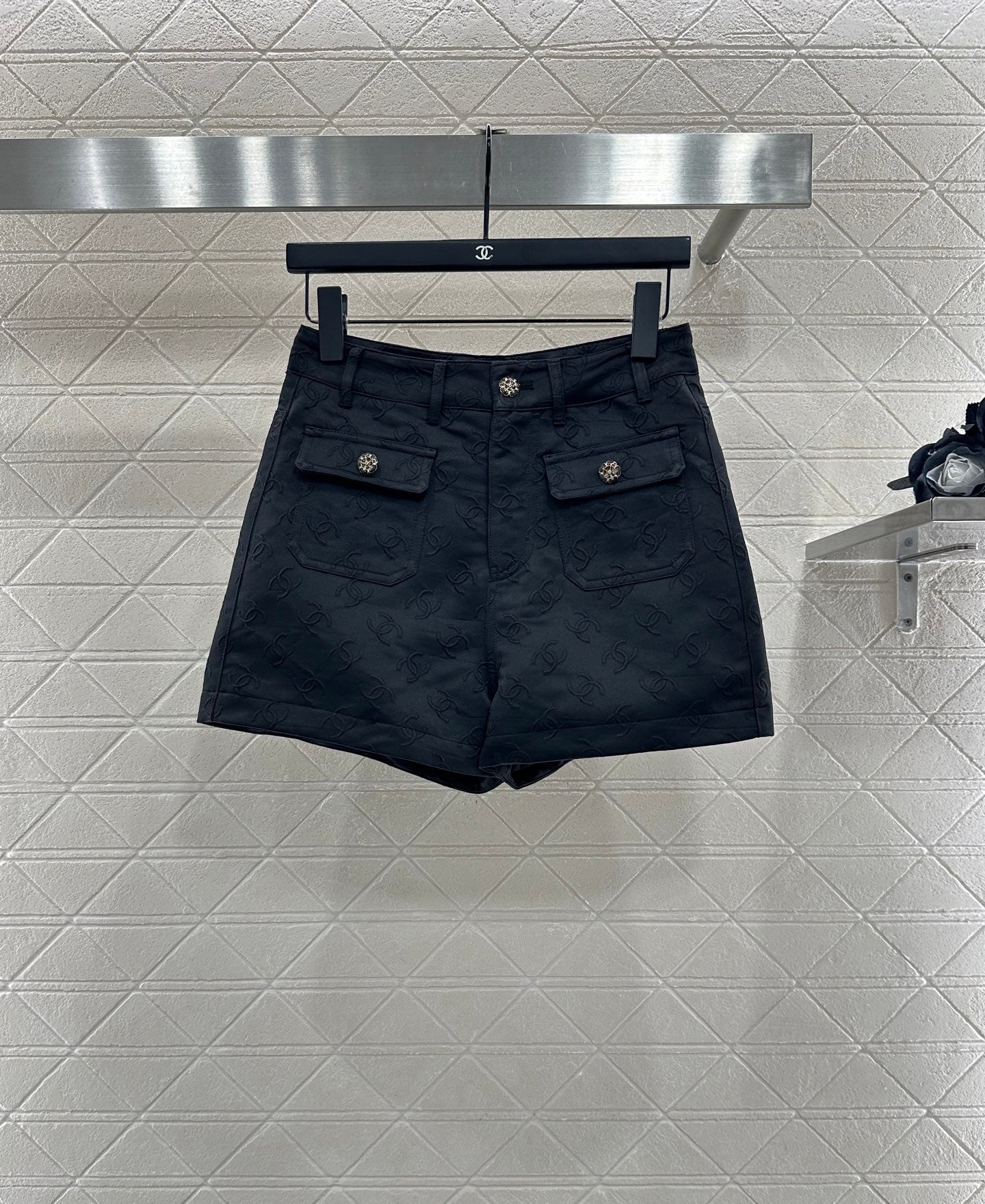 25 Jacquard jacket shorts set