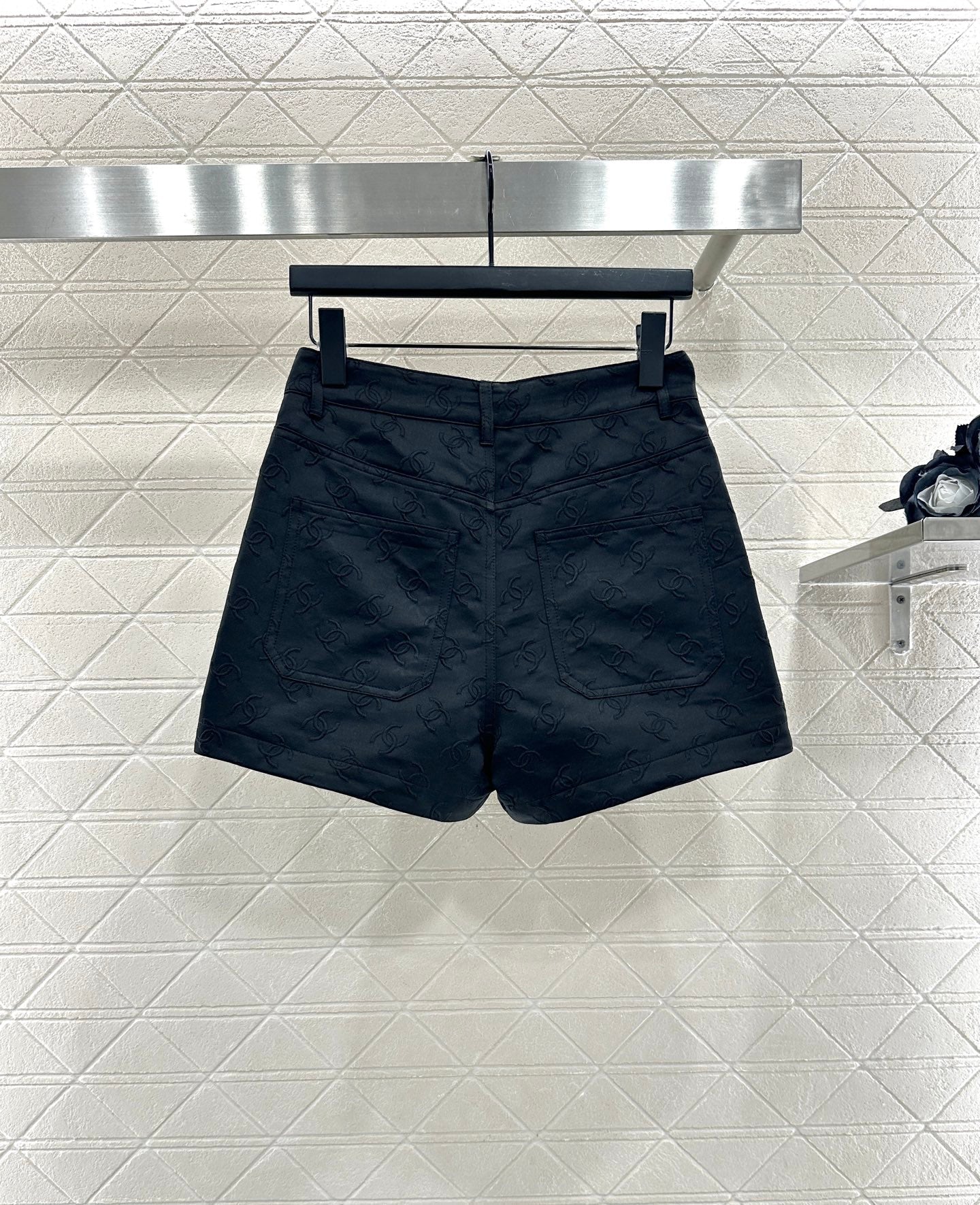 25 Jacquard jacket shorts set