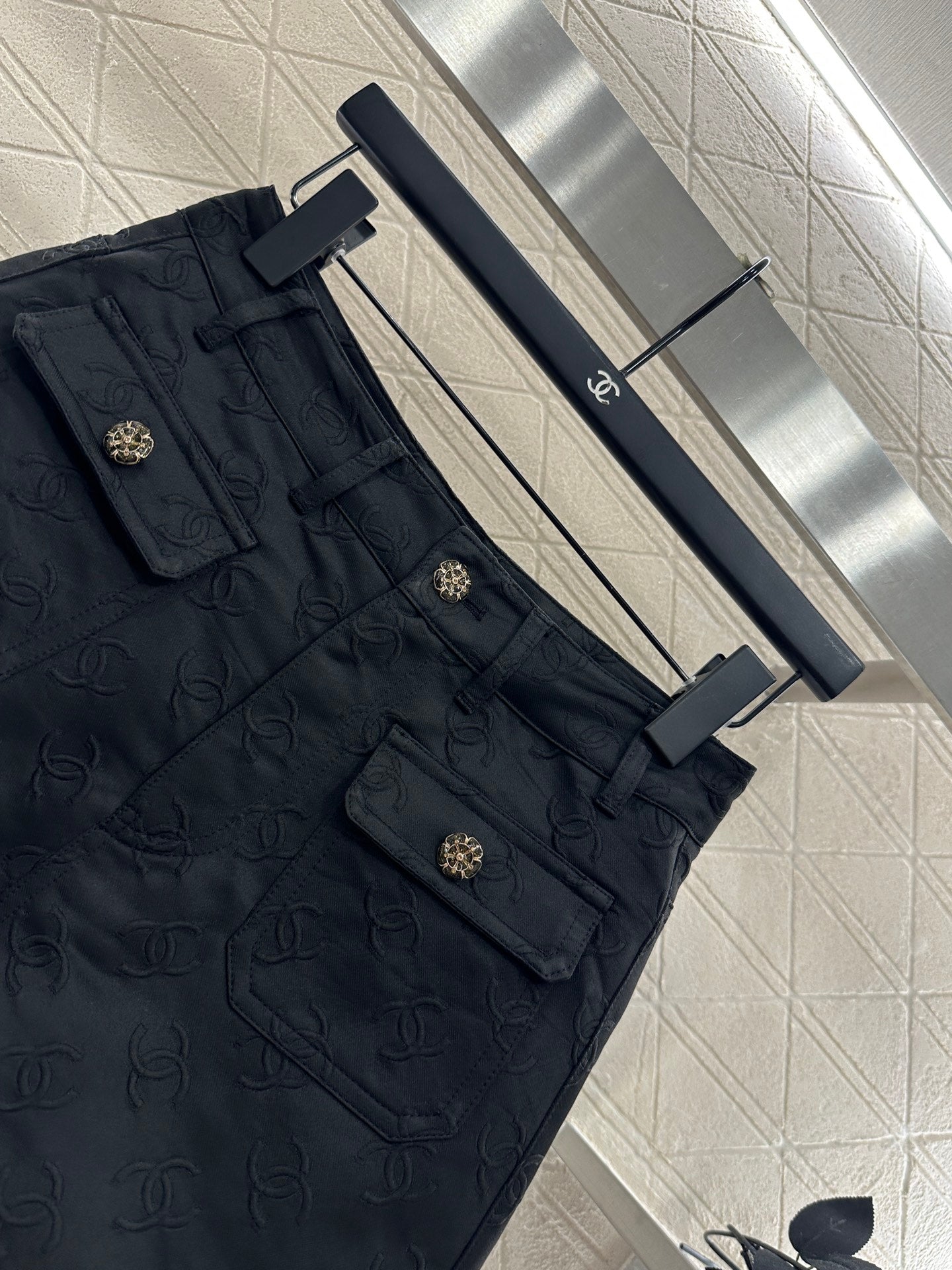 25 Jacquard jacket shorts set