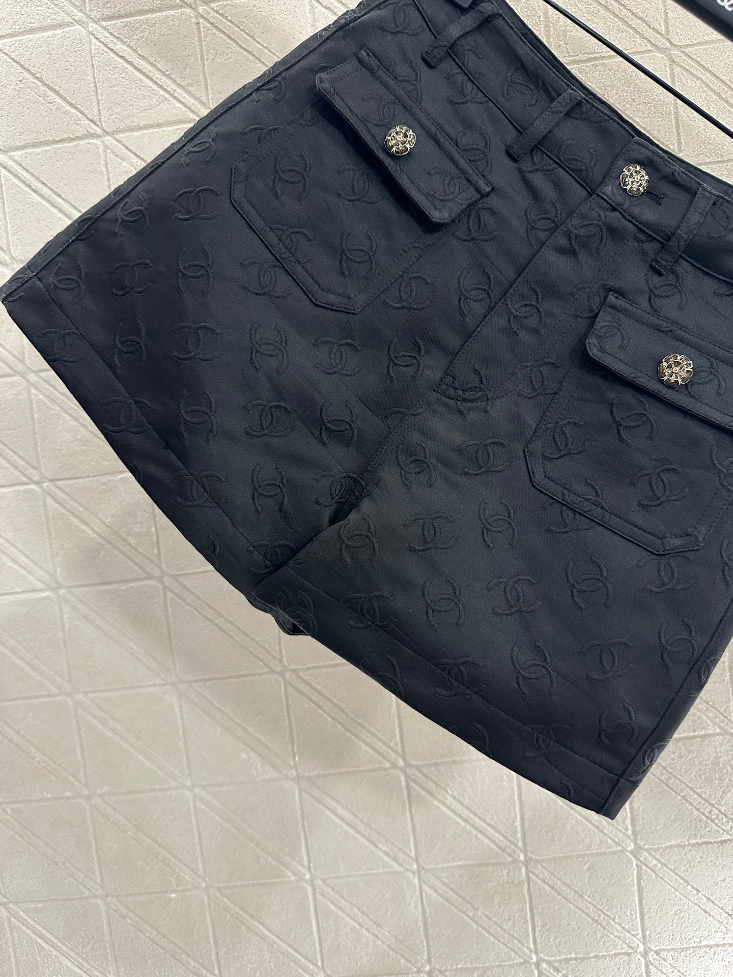 25 Jacquard jacket shorts set