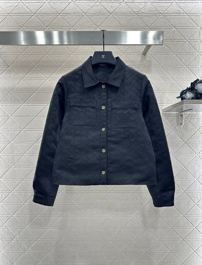 25 Jacquard jacket shorts set