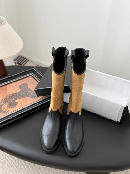 25K new rose-printed biker boots