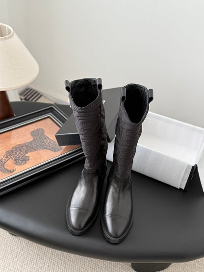 25K new rose-printed biker boots