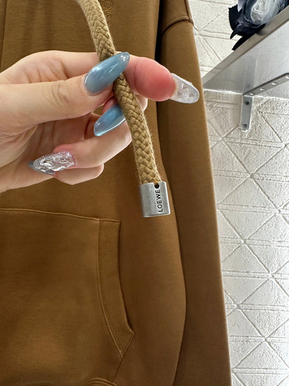 25 Hooded zipper open top drawstring jacket