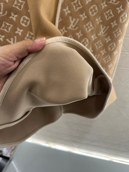 25 Jacquard patchwork pocket vest skirt