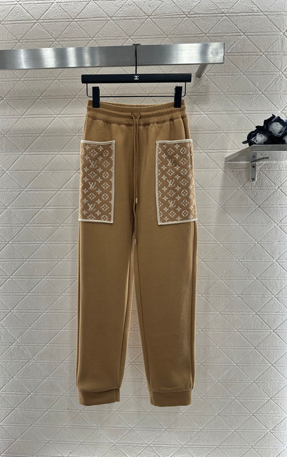 25 Hooded Jacquard Coat Pants Set