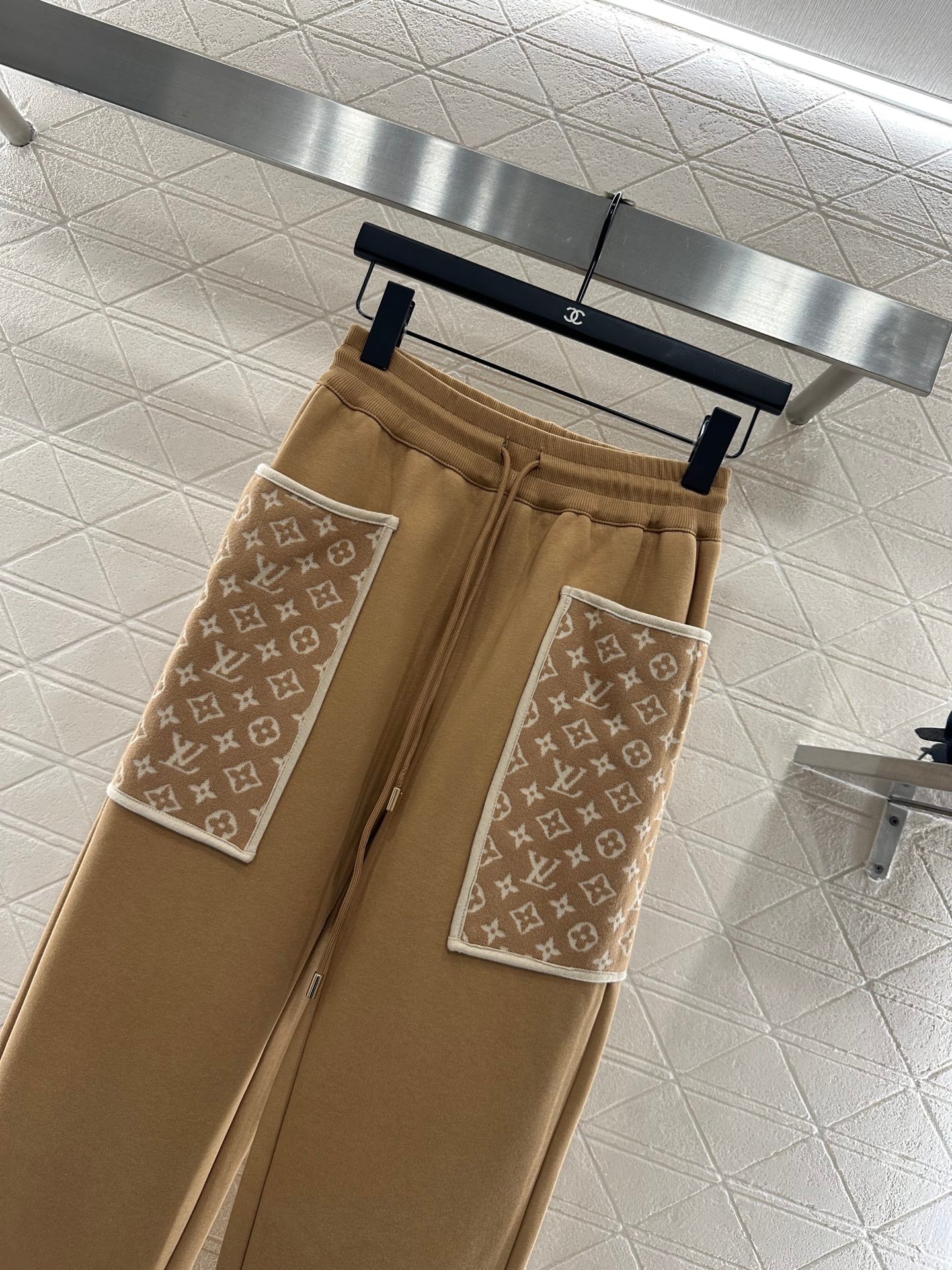 25 Hooded Jacquard Coat Pants Set