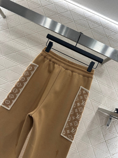 25 Hooded Jacquard Coat Pants Set