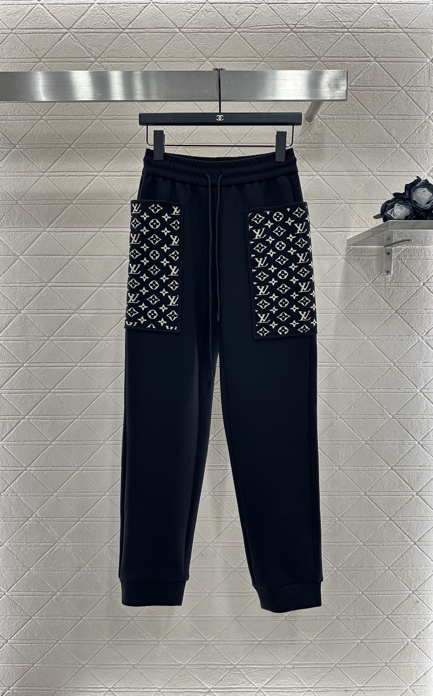 25 Hooded Jacquard Coat Pants Set