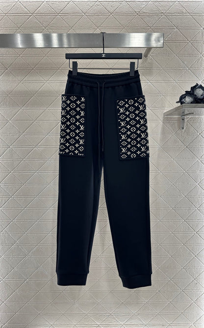 25 Hooded Jacquard Coat Pants Set