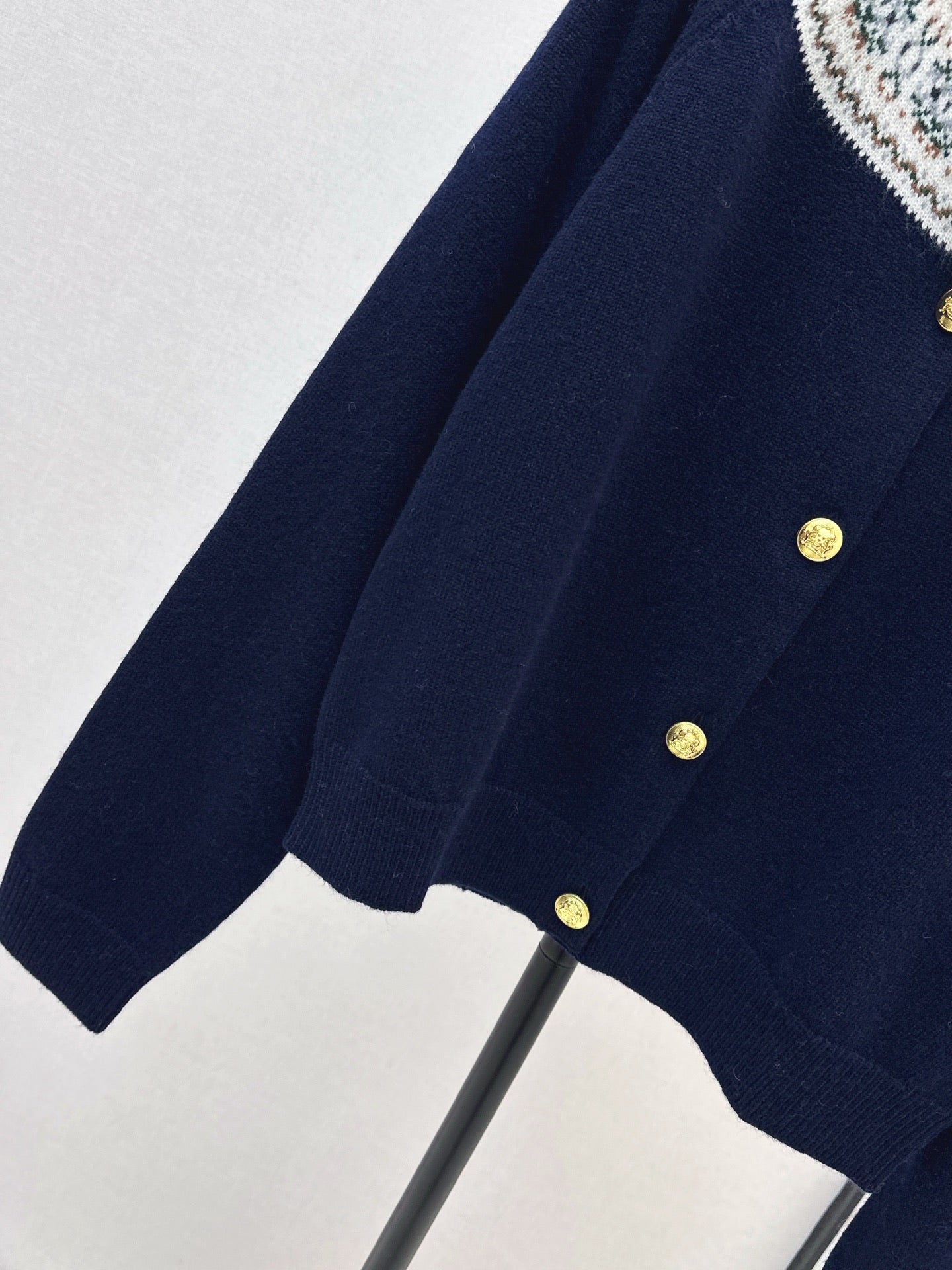 25 New retro Fel Island patterned cashmere cardigan