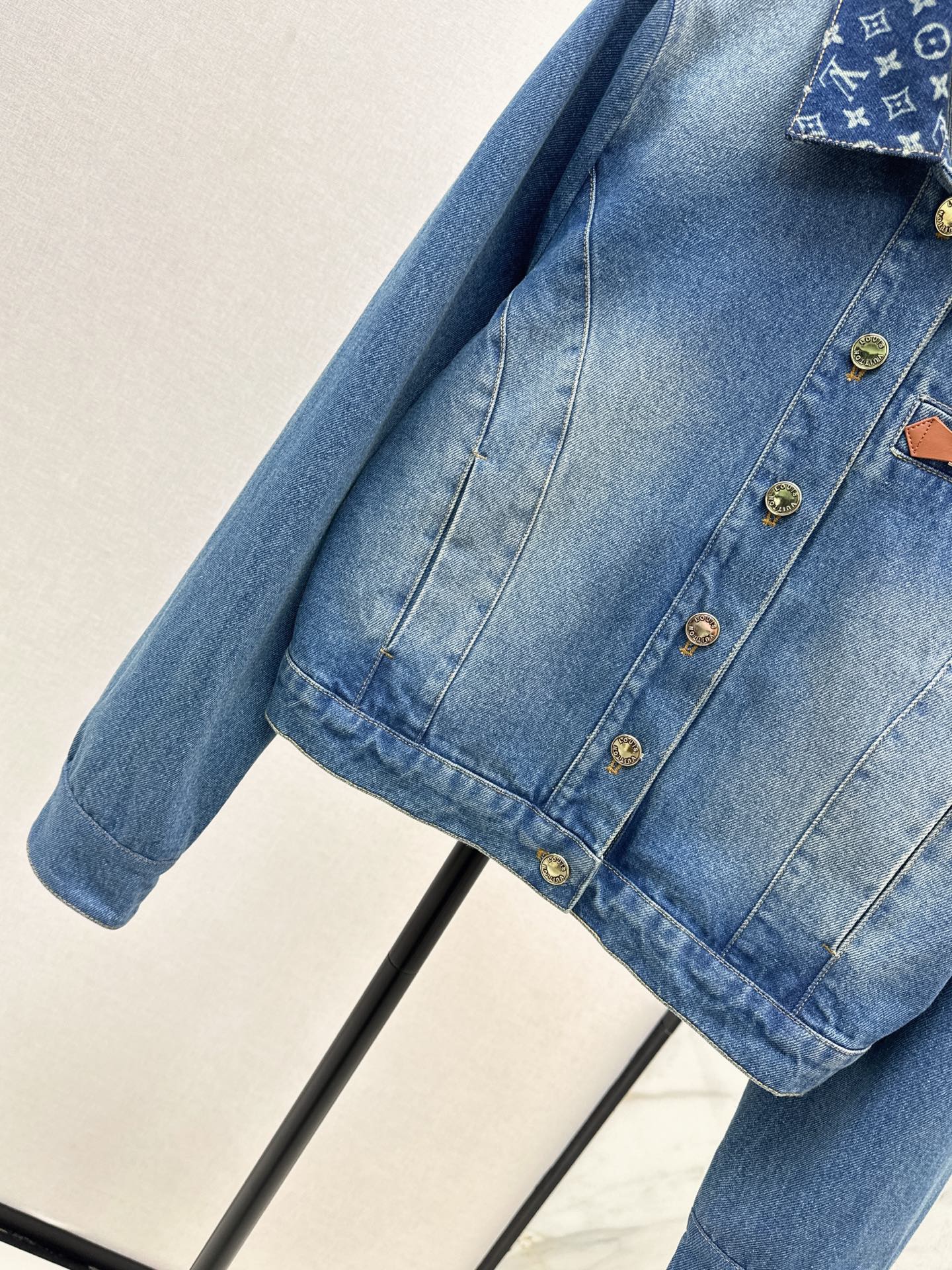 25 New vintage collar denim jacket