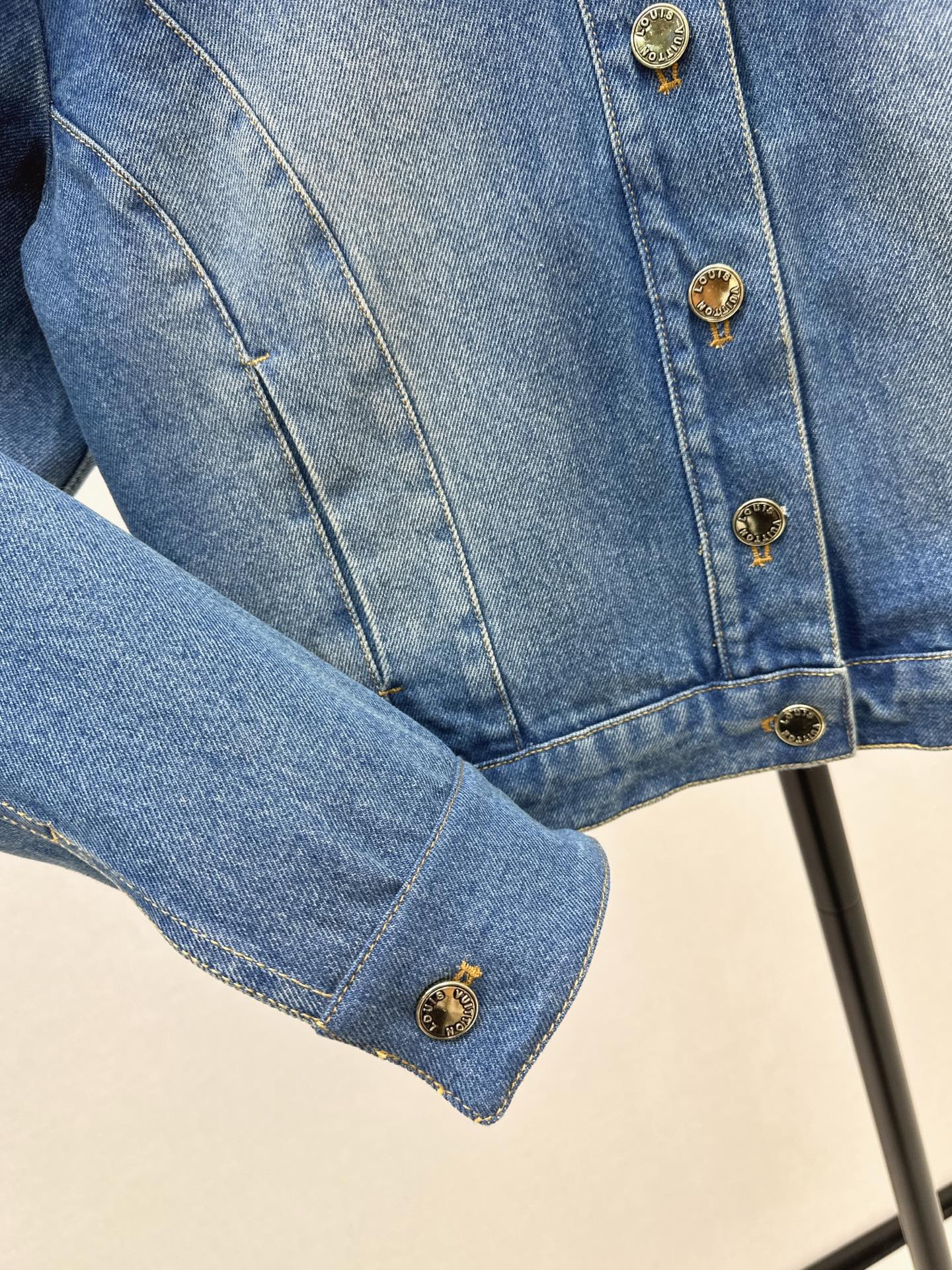 25 New vintage collar denim jacket