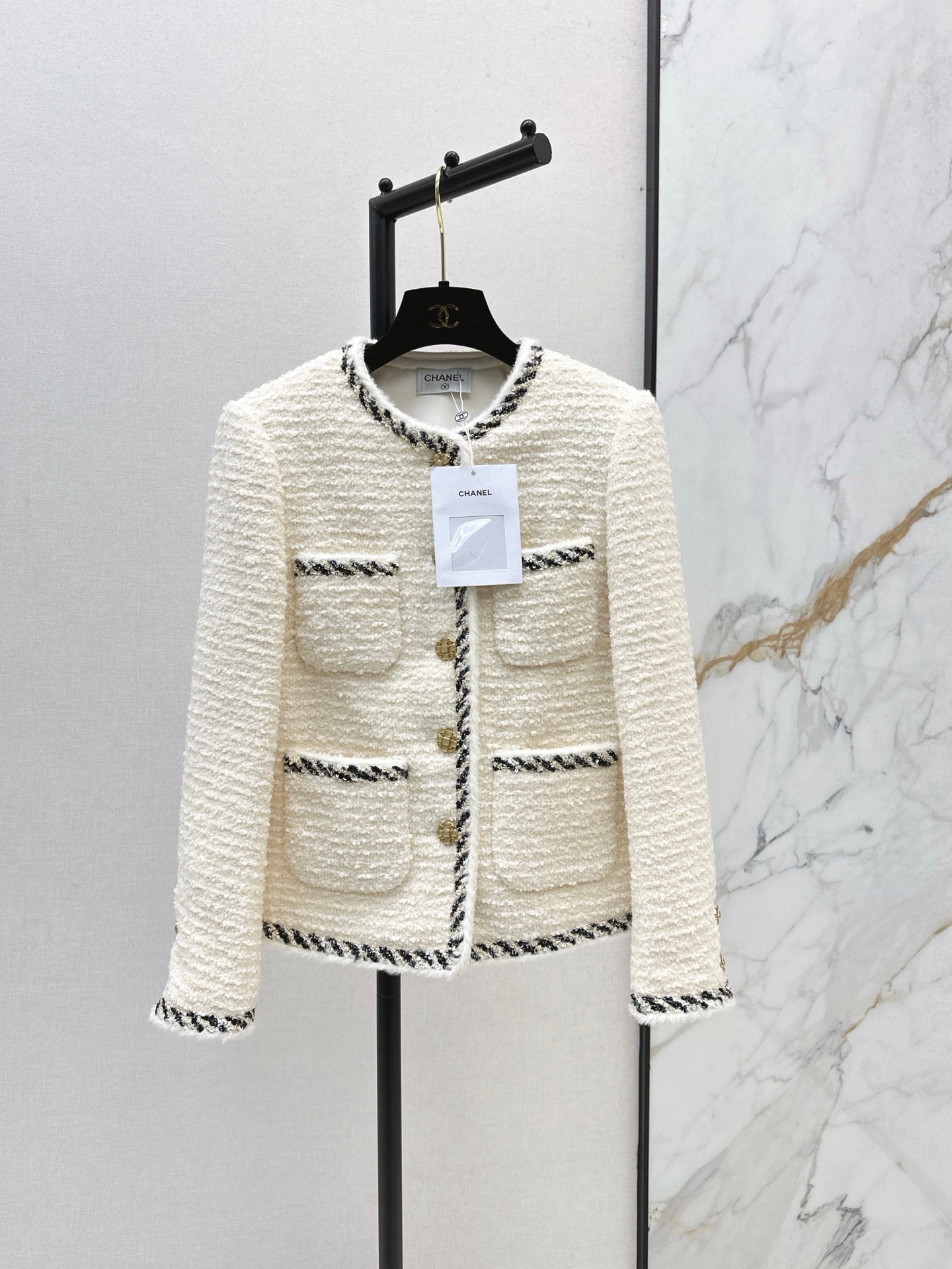 25 New woven woolen woolen woolen coat