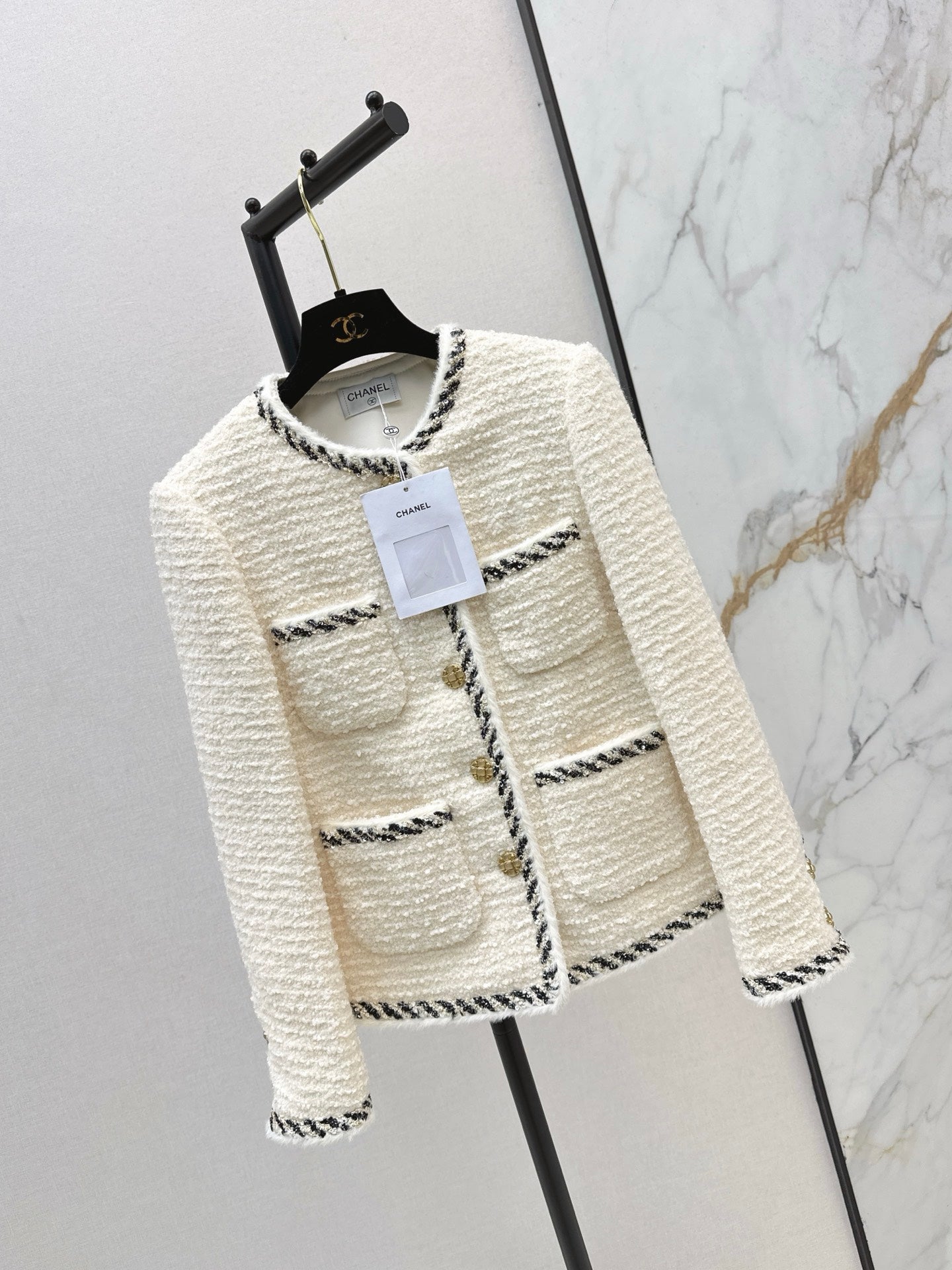 25 New woven woolen woolen woolen coat