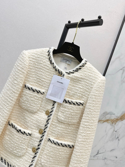 25 New woven woolen woolen woolen coat