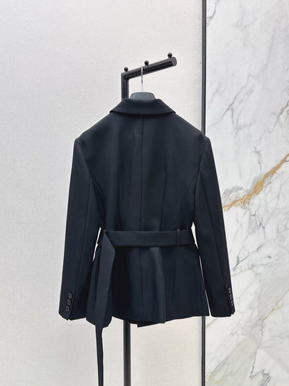 25 New slanted buckle waistband suit jacket