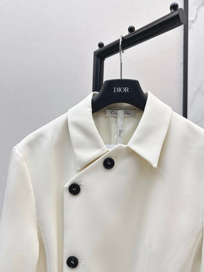 25 New slanted buckle waistband suit jacket