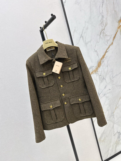 25 New wool collar jacket