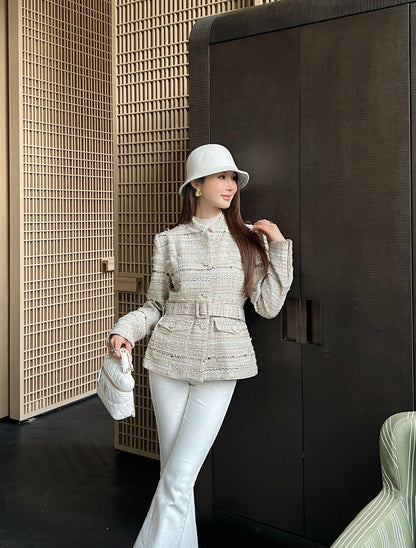 25 New socialite style woven jacket