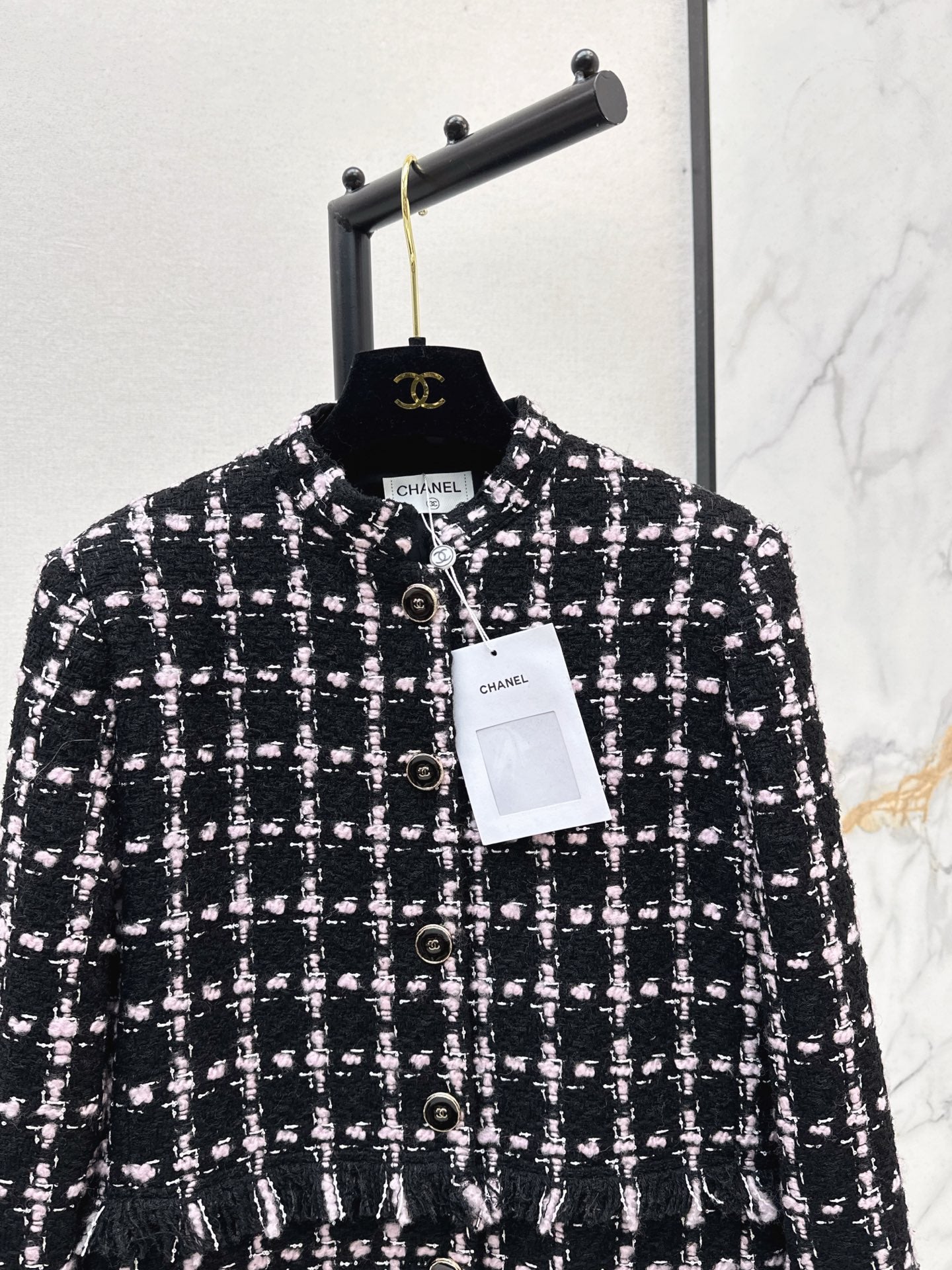 25 New Positioning Plaid Woven Long Dress