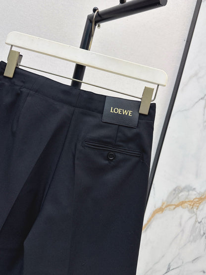 25 Leather buckle elastic high waisted pants