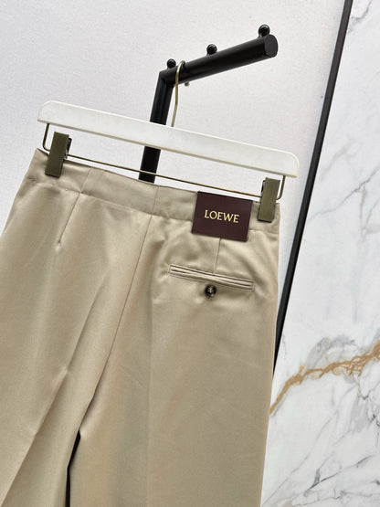 25 Leather buckle elastic high waisted pants