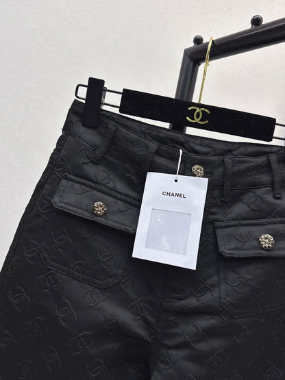 25 New jacquard logo trousers