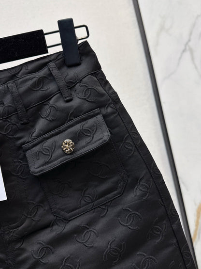 25 New jacquard logo trousers