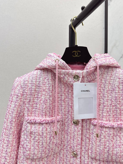 25 Sakura Pink Pearl Woven Jacket