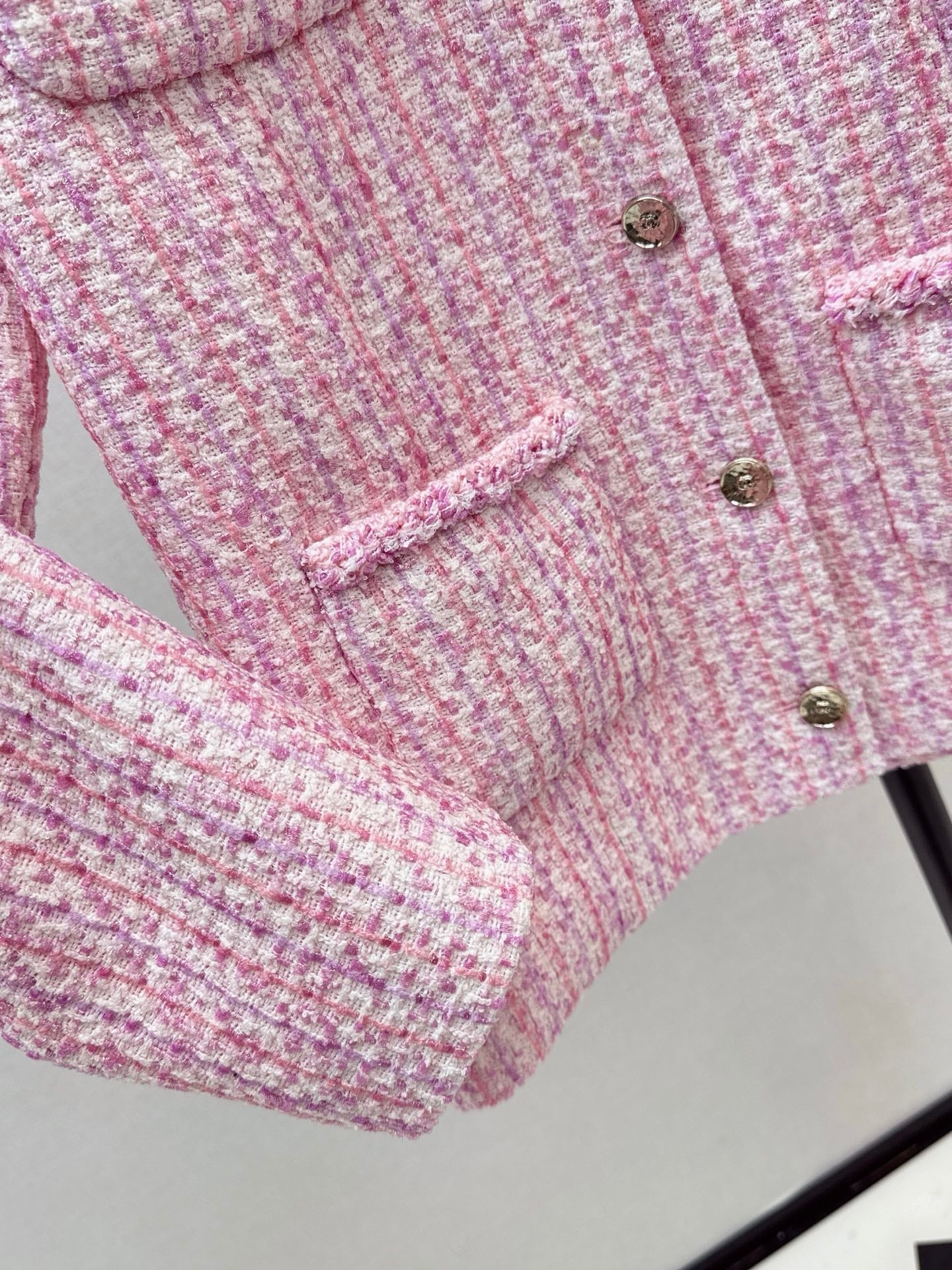 25 Sakura Pink Pearl Woven Jacket