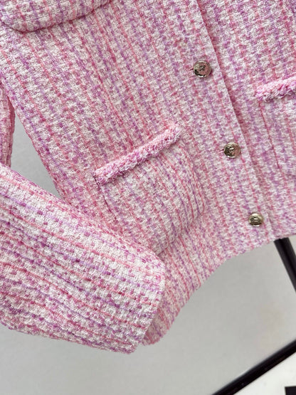 25 Sakura Pink Pearl Woven Jacket