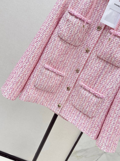 25 Sakura Pink Pearl Woven Jacket