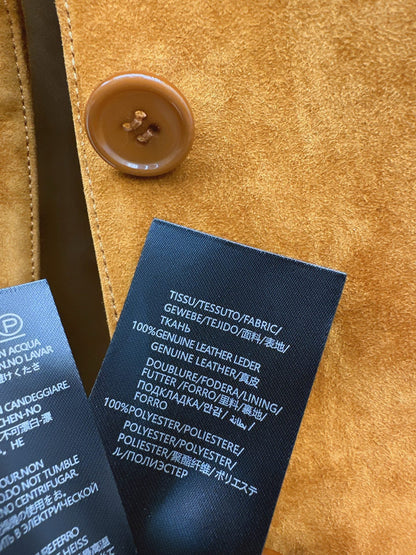 New Suede Lapel Leather Jacket