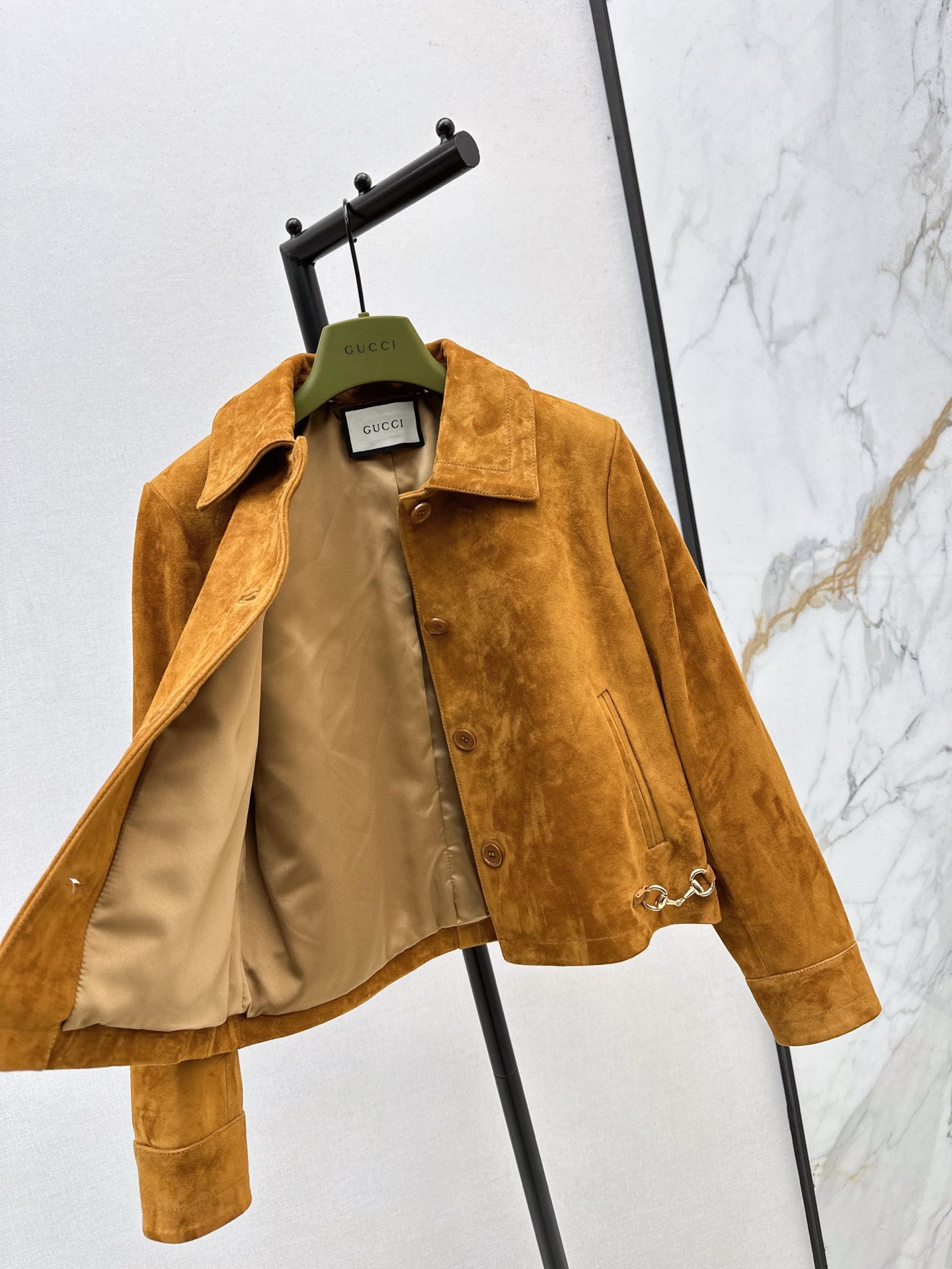 New Suede Lapel Leather Jacket