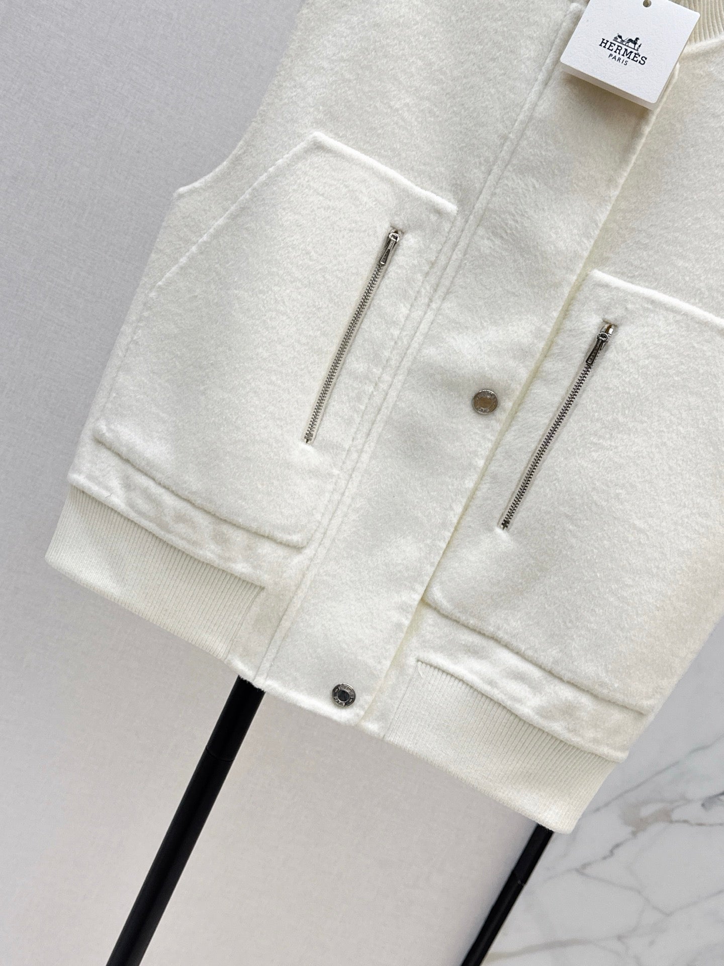Wool double-faced vest jacket