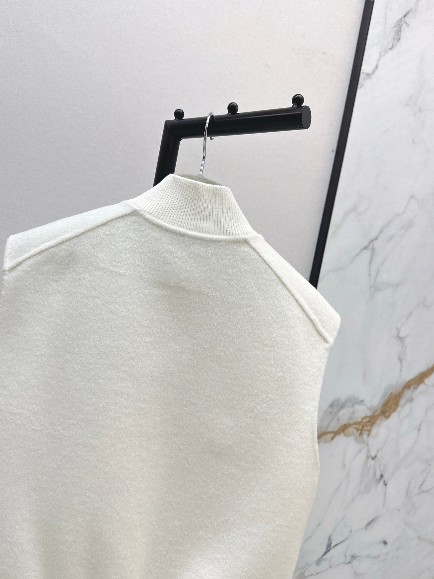 Wool double-faced vest jacket